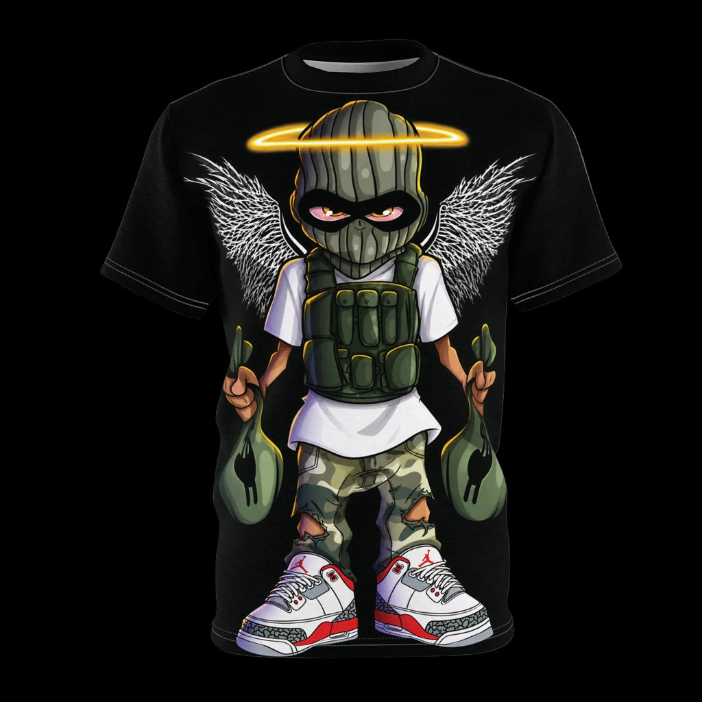 Angel Hustle Graphic T-Shirt – Hustle Ora By La Cubana