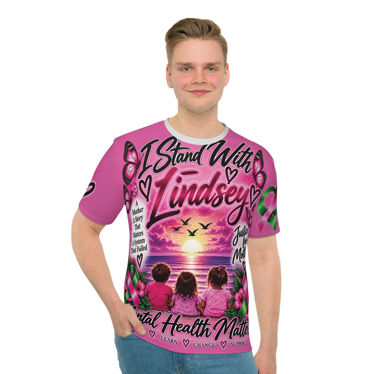 I Stand With Lindsey Mental Health Awareness T-Shirt