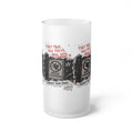 Frosted Glass Beer Mug – 'They Talk, You Focus' Motivational Graphic