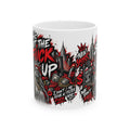 New York Graffiti Ceramic Mug — Bold Street Art 'I Don’t Give a F***' Design (11oz, 15oz)