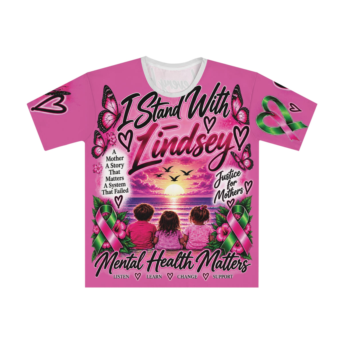 I Stand With Lindsey Mental Health Awareness T-Shirt