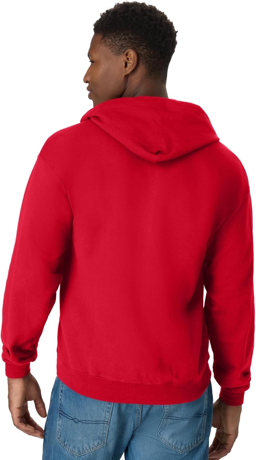 Hanes Men's Zip-up Hoodie, Ecosmart Fleece Full-zip Hoodie for Men, Hooded Sweatshirt