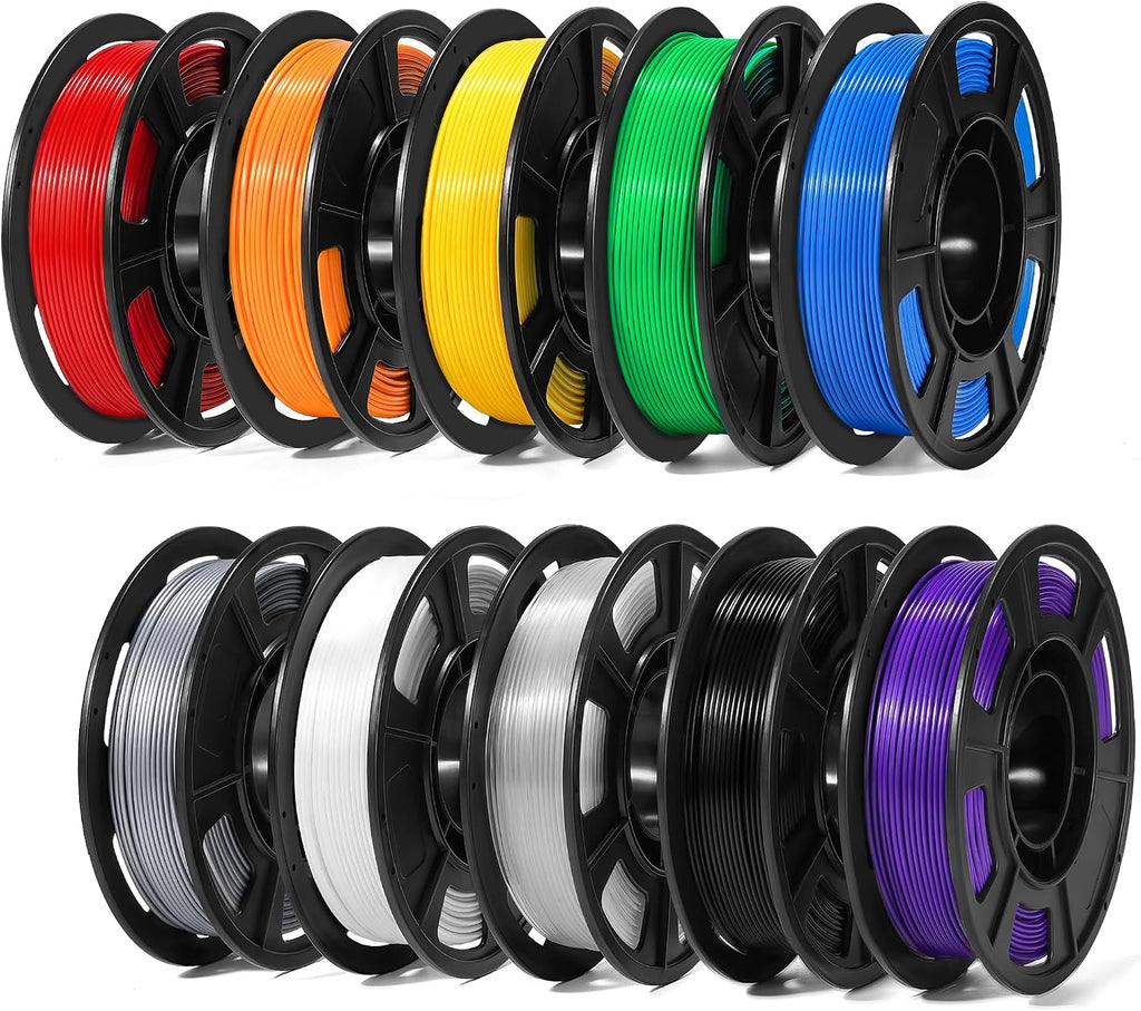 Dynta 10 Colors 250g PLA 3D Printer Filament for Beginners, 1.75mm/±0.02mm