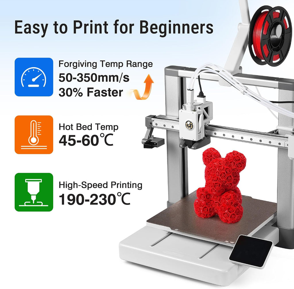 Dynta 10 Colors 250g PLA 3D Printer Filament for Beginners, 1.75mm/±0.02mm