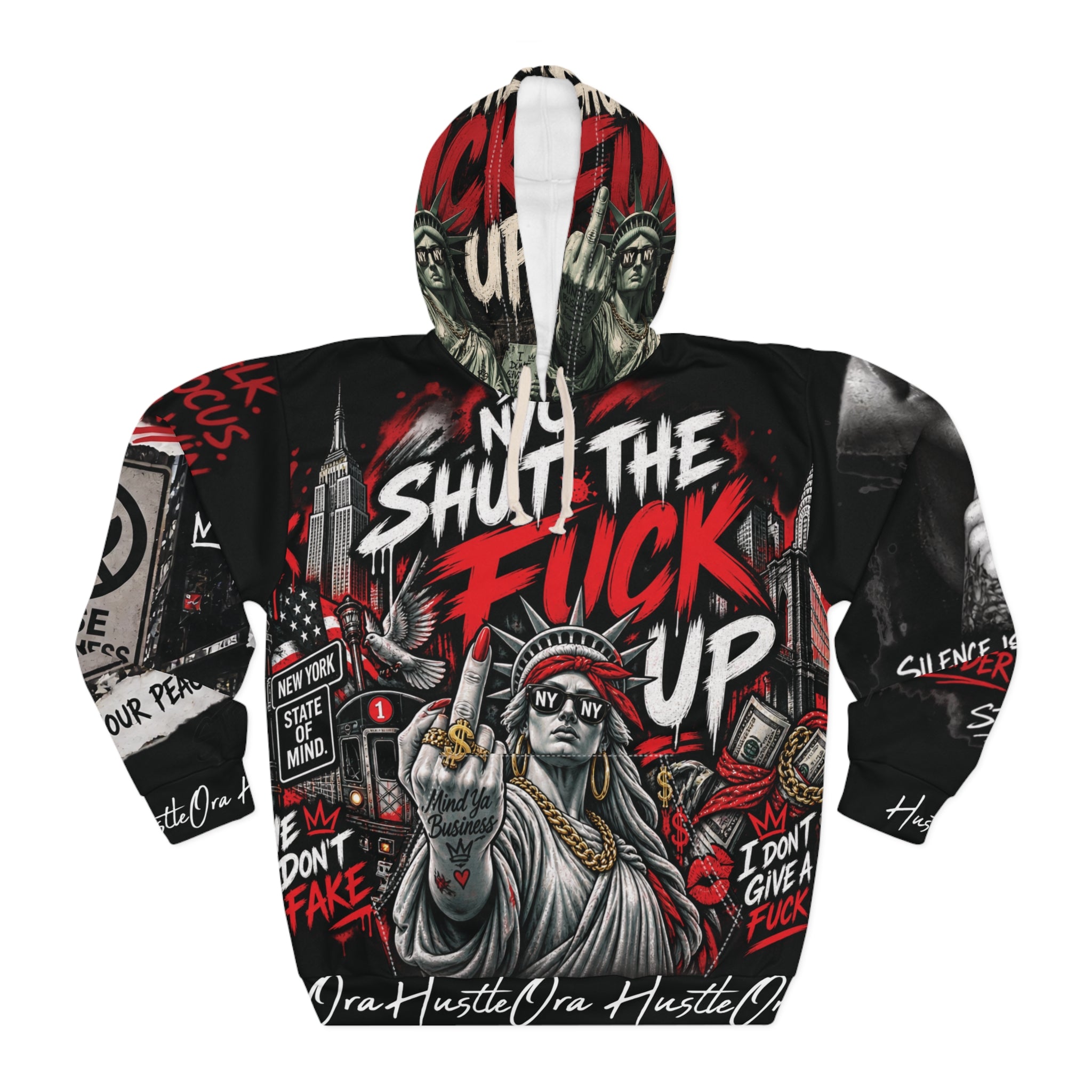 Hoodie - 'My Shut The F*** Up' Graphic Streetwear Hoodie (Silence Is Power)