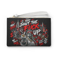 NYC 'Shut The F*ck Up' Graphic Clutch Bag — Edgy New York Street Art Wristlet