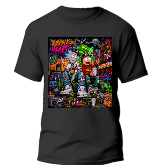 🗽 “WASHINGTON HEIGHTS STREET VIBES” — NYC Chaos Tee