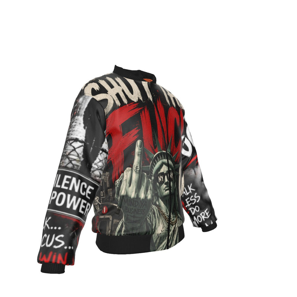 All-Over Print Men’s Jacket With Sleeve Pocket