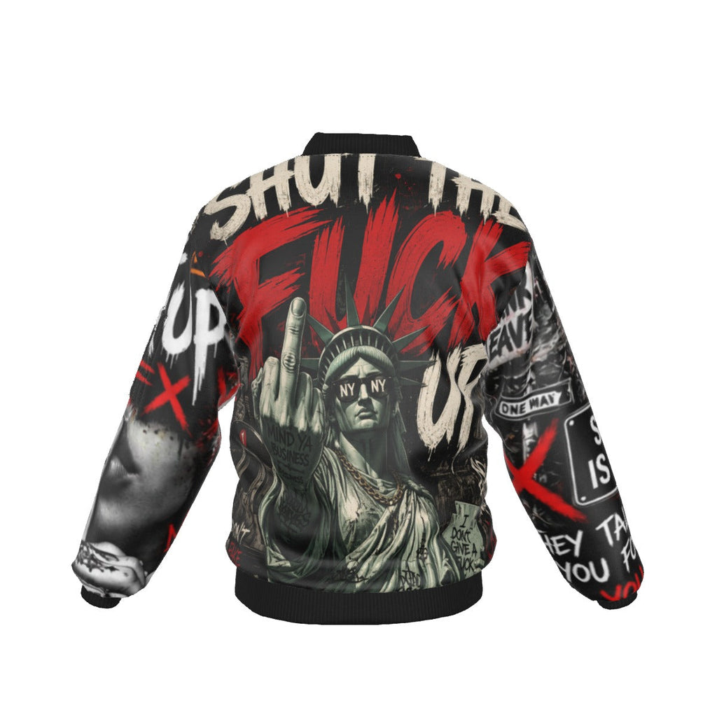 All-Over Print Men’s Jacket With Sleeve Pocket