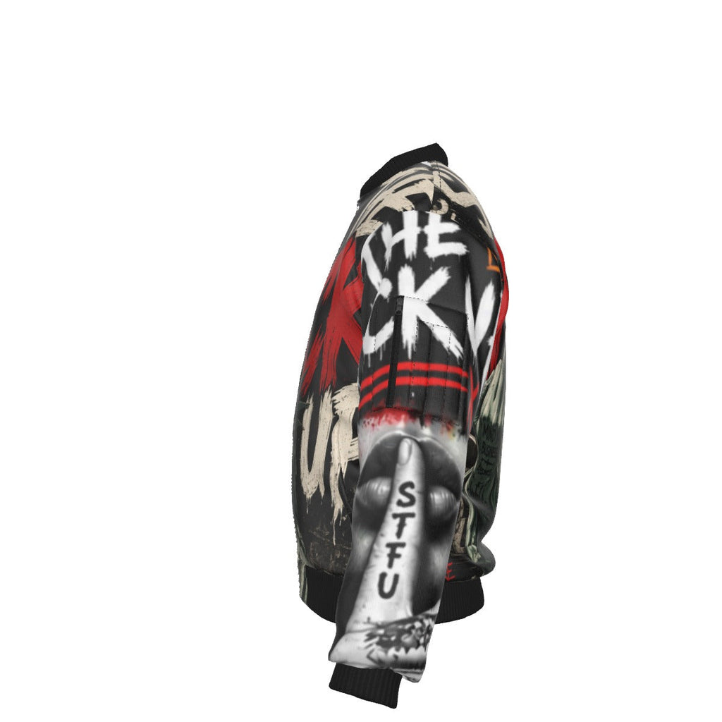 All-Over Print Men’s Jacket With Sleeve Pocket