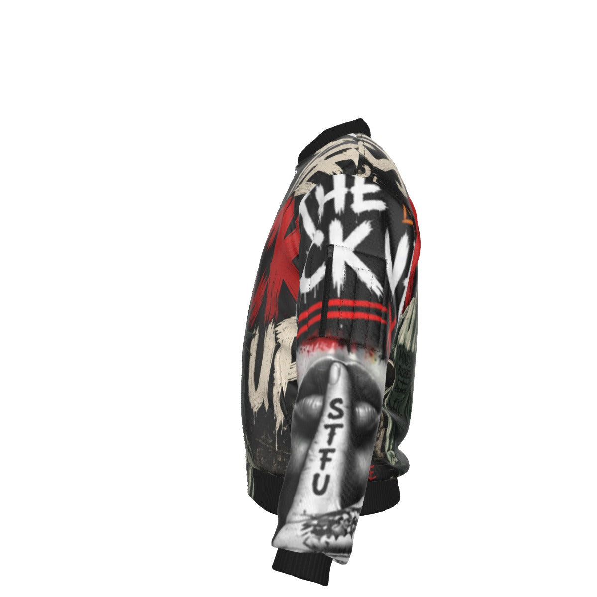All-Over Print Men’s Jacket With Sleeve Pocket