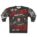Horror Clown ’We All Float’ Graphic Sweatshirt - XS - All Over Prints