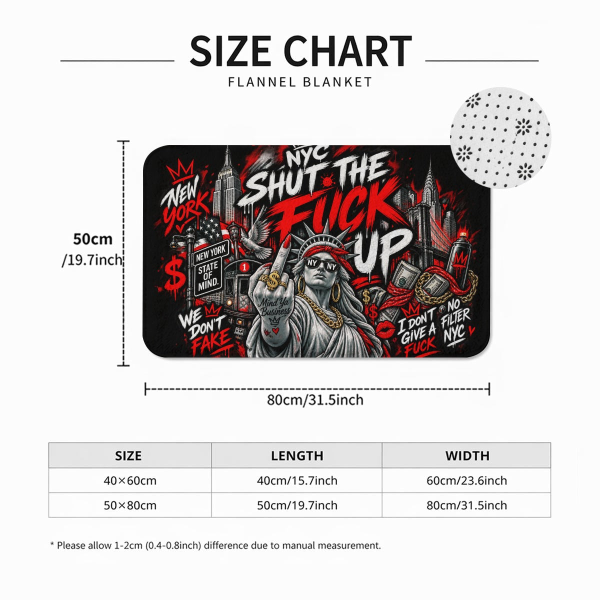 Shut the fuck up Rounded Diatom Mud Floor Mat Printed