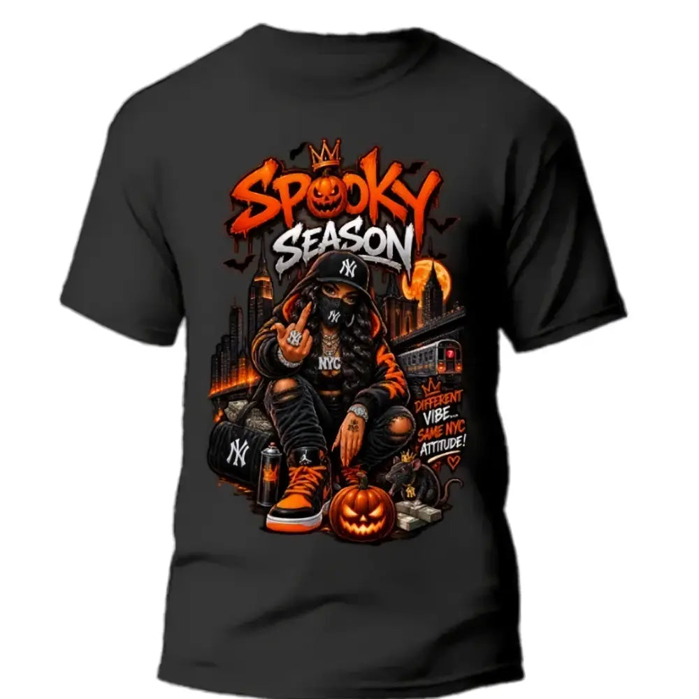 🎃 “SPOOKY SEASON”, NYC Street Queen Tee - Unisex