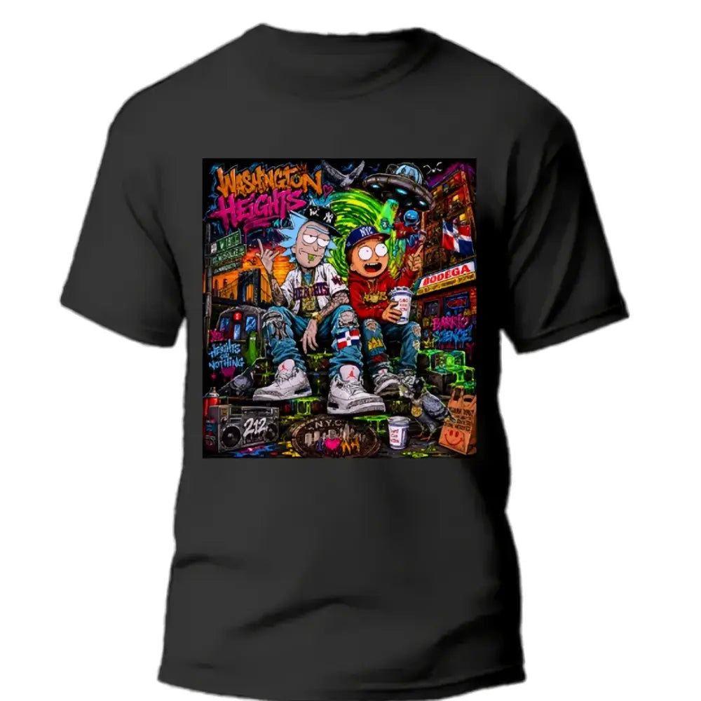 🗽 “WASHINGTON HEIGHTS STREET VIBES”, NYC Chaos Tee - Unisex